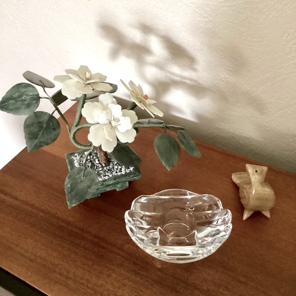 Orrefors Clear Crystal Oval Candlestick Tealight Holder Sweden Sticker Signed - Picture 2 of 14